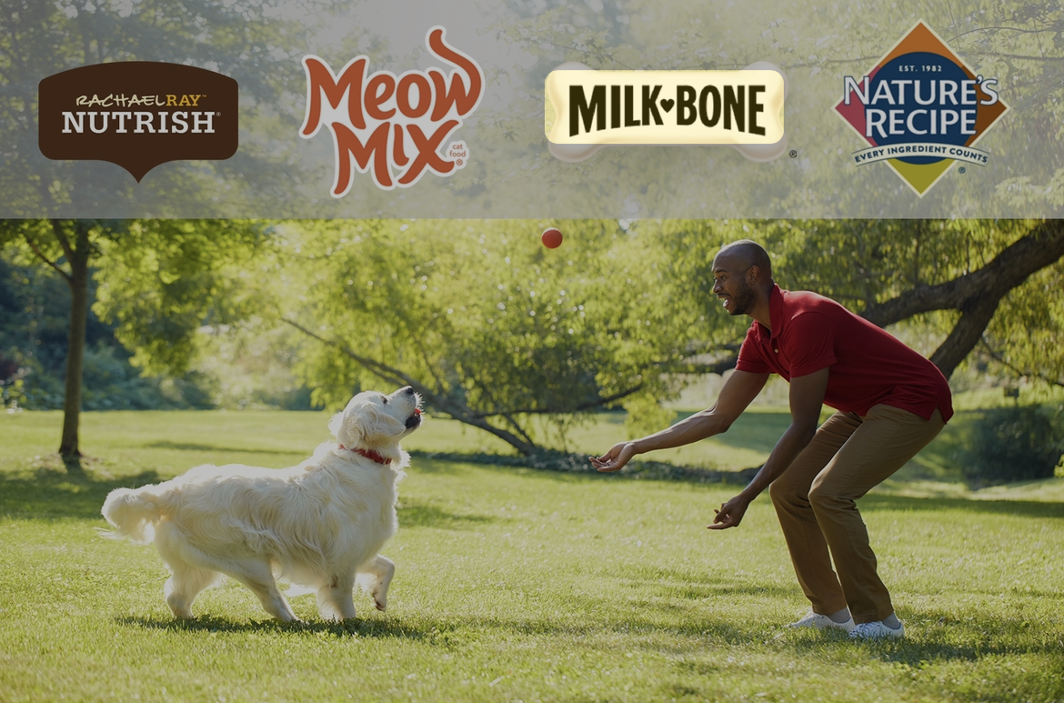 a person holding a dog